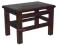 Krzesełko solidny Stołek_taboret drewniny ciemny