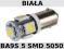 Żarówka LED SMD BA9s 5 SMD 5050 3chip postojówki