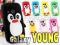 Samsung Galaxy YOUNG S6310 | Etui PENGUIN+2x FOLIA