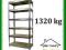 REGAŁ METALOWY 225x90x40 magazynowy 6półek x 220kg