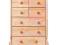KOMODA 60 sosnowa BIELIŹNIARKA 4+3 wys. 85 cm