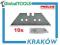 PROLINE OSTRZE TRAPEZOWE OSTRZA 10szt. STAL SK5