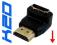 Adapter HDMI Kątowy 90 stopni GOLD HQ (106)