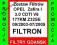 Opel Zafira 3.0CDTI 177KM Zestaw Filtrów FILTRON @