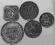 Holandia, zestaw, 5 monet cynkowych