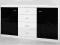 Saga Meble Nowoczesna Komoda Viktor Biały Czarny