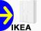 SZAFA DOMBAS IKEA 140x51x181 TANIA BIAŁA 3DRZWIOWA
