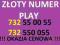 732 55 00 55 ZŁOTY NUMER PLAY Formuła Mini Max