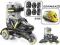 2w1 WROTKI ROLKI regulowane +KASK +OCHR BOY 28-31