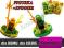KLOCKI NINJA + SPINNER FIGURKA NINJAGO złoty zielo