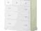 IKEA BIRKELAND Komoda 6 szuflad 109x112 cm BIAŁY
