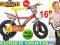 ROWER dziecięcy ROWEREK 16'' boczne kółka + KURIER
