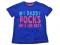 Primark T shirt jak NEXT 80/86 Daddy ROCK