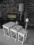 ŁAWA / stoliki 3szt  VINTAGE SHABBY LOFT Paris