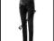 H&amp;M spodnie ciążowe czarne kant panel 46