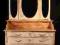 Toaletka w stylu shabby chic komoda z lustrem