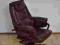 OBROTOWY ROZKŁADANY FOTEL SKÓRA GABINETOWY