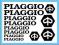 NAKLEJKI NA MOTOR SKUTER PIAGGIO kpl. 14 naklejek