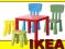 IKEA zes10 MAMMUT 2x krzesełko stolik 2x stołeczek