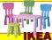 IKEA 25 MAMMUT 3x krzesło stolik# stołeczek GRATIS