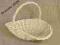 KREMOWY KOSZYCZEK KOSZ PREZENTOWY ŚLUB WIKLINA
