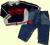 NEXT super sweter + jeansy r. 68 / 3 - 6 m