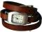 zegarek skórzany RETRO rzemyk długi pasek T59L
