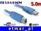 KABEL PRZEWÓD USB 3.0 A-B M/M 5,0m WYSOKA JAKOŚĆ !