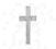 Srebrna zawieszka KRZYŻYK KRZYŻ