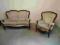 BAROK SOFA FOTEL GIĘTE NOGI ORZECH STYLOWY 11J