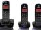Telefon bezprzewodowy  3 słuchawki - INTERCOM