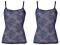 CY608*Koronkowy Top Damski 32/34 Granatowy