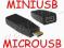 Adapter microUSB mikro M / miniUSB F mini Łódź fv