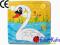 Puzzle drewniane solidne klocki 9 el. Łabędź.CE