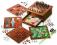 ZESTAW GIER PLANSZOWYCH drewniane plansze pionki