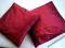 Rewelacyjne ozdobne poszewki  burgund silk 2szt