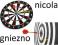 DART gra DREWNIANA DWUSTRONNA tarcza  6 RZUTEK 517