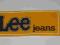 LEE JEANS - NAKLEJKA -Pamiątka z lat 80-tych