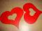 walentynkowa podkładka pod kubek serce drewniana