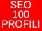 Pakiet SEO - 100 Profili PR3 - PR6 linki dofollow