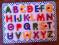 Drewniane Puzzle Alfabet litery literki