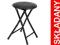 Taboret składany stołek krzesełko CZARNY
