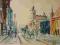 STARA ULICZKA,AKWARELA