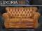 LUXORIA - SOFA CHESTERFIELD EDWARD SKÓRA NATURALNA