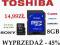TOSHIBA KARTA PAMIĘCI MICRO SDHC 8GB + ADAPTER SD!