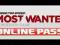 NEED FOR SPEED MOST WANTED ONLINE PASS CODE for XB