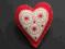 Broszka serce, walentynki, czerwone, filc