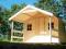 Domek drewniany z tarasem 4m x 3m