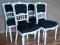 Komplet 4 krzeseł eleganckie