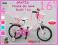 POLSKI Rower 16 Dla DZIEWCZYNKI Rowerek + 3xGRATIS